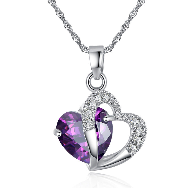 Elegant Crystal Zircon Pendant Necklace for Women