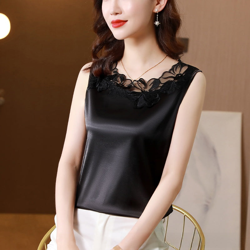 Base Shirt Large Size Sleeveless Top for Suit