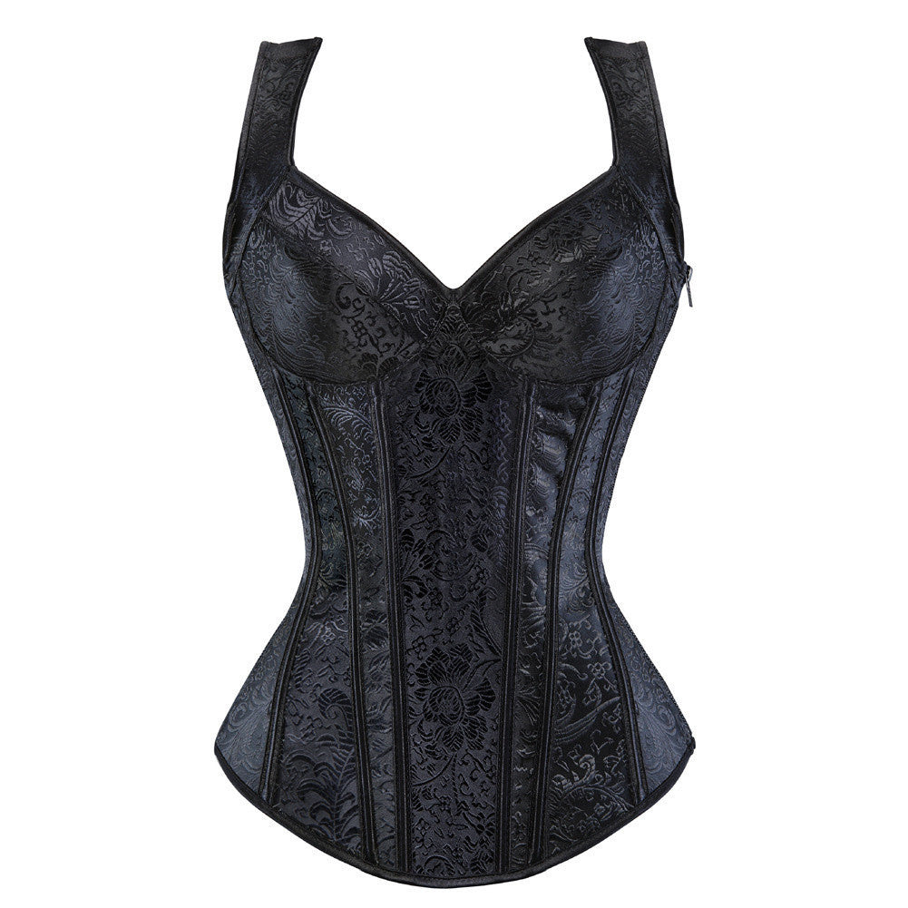 Retro Jacquard Corset