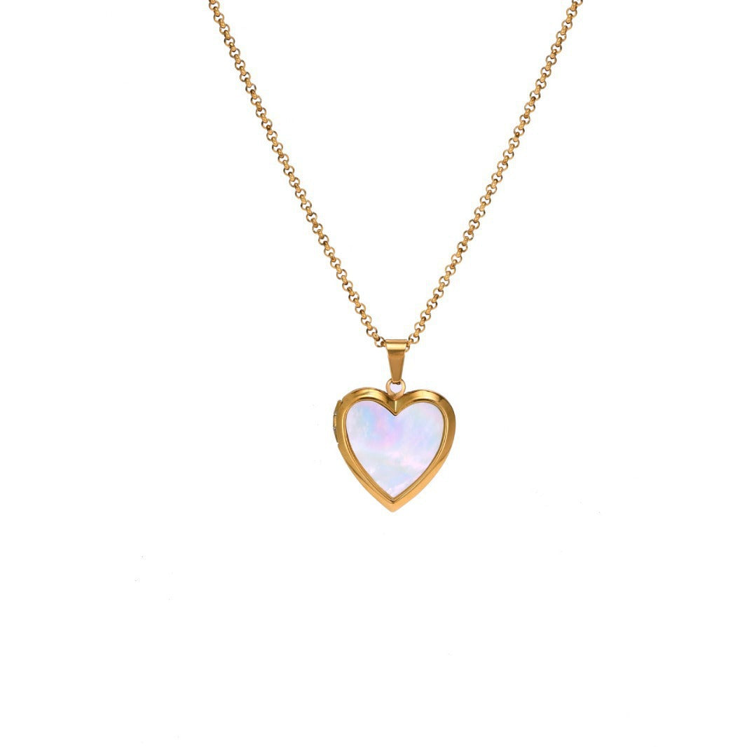 Vintage Heart Pendant with 18K Gold Plating