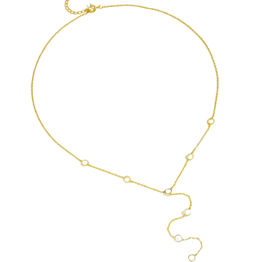 Sterling Silver Diamond Tassel Necklace