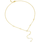 Sterling Silver Diamond Tassel Necklace