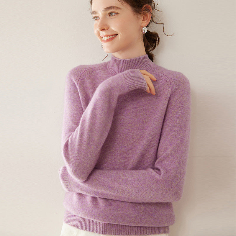 Daria Pure Cashmere Half Turtleneck Sweater