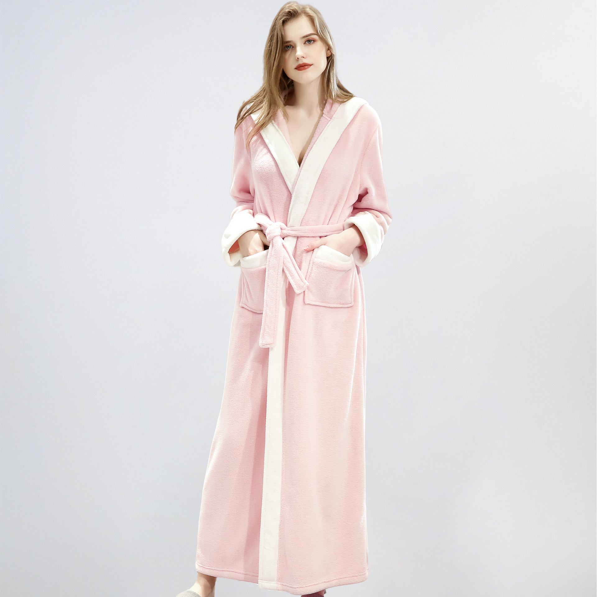 Signature Plush Hooded Flannel Bathrobe