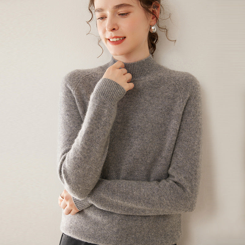 Daria Pure Cashmere Half Turtleneck Sweater