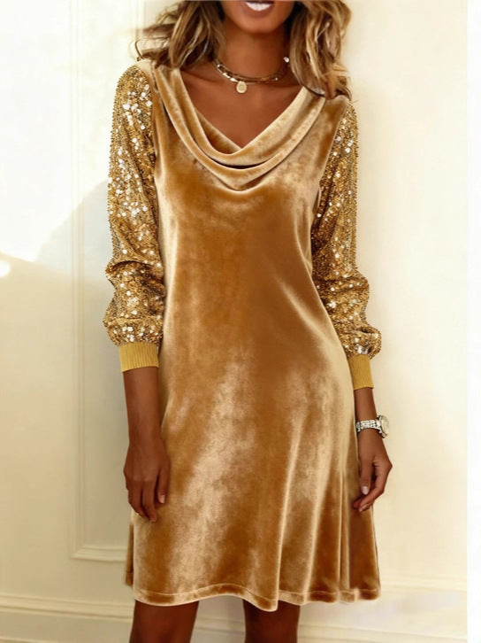 Dana Velvet Sequin Dress