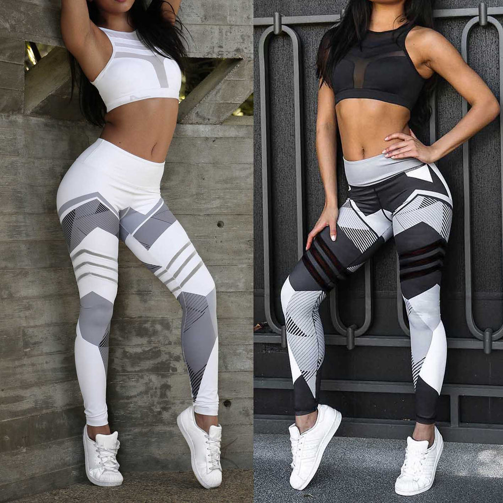 High-Waist Printed Yoga Leggings