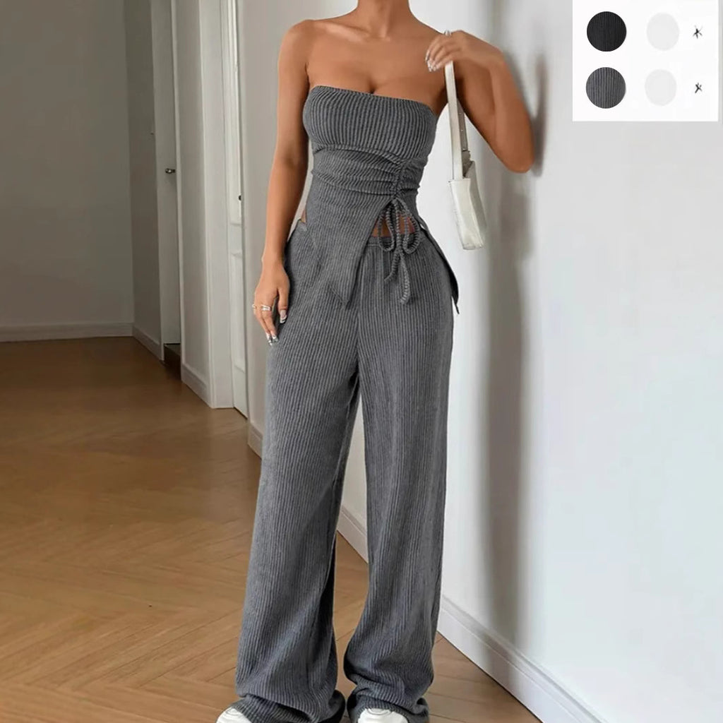 Elegant Sleeveless Two-Piece Set