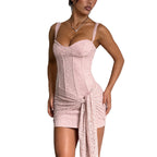 Birgitt lace ribbon Dress