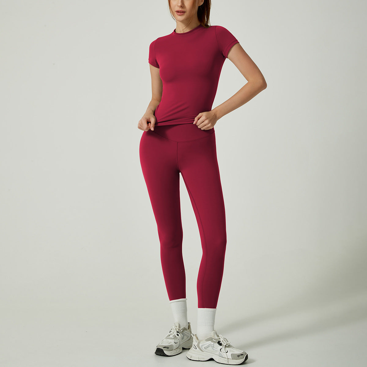 Brocade Silk Yoga Sports Suit
