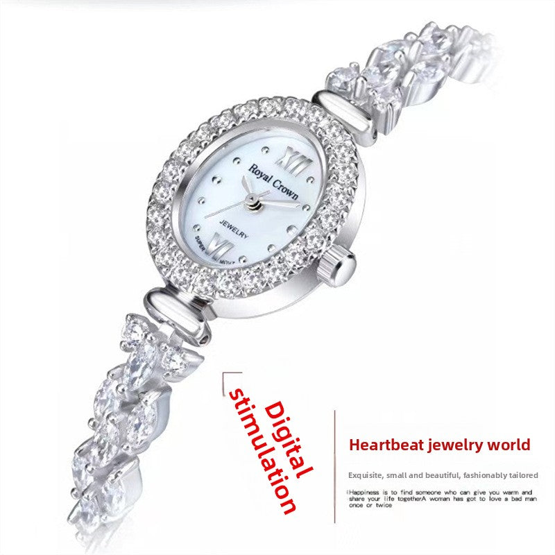 Royal Crown Diamond Bracelet Watch for Women