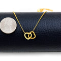 Double Heart Engraved Necklace with Gift Box