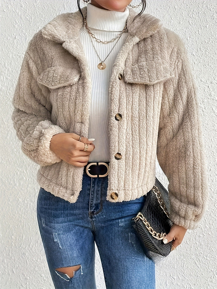 Priya Short double-faced coat