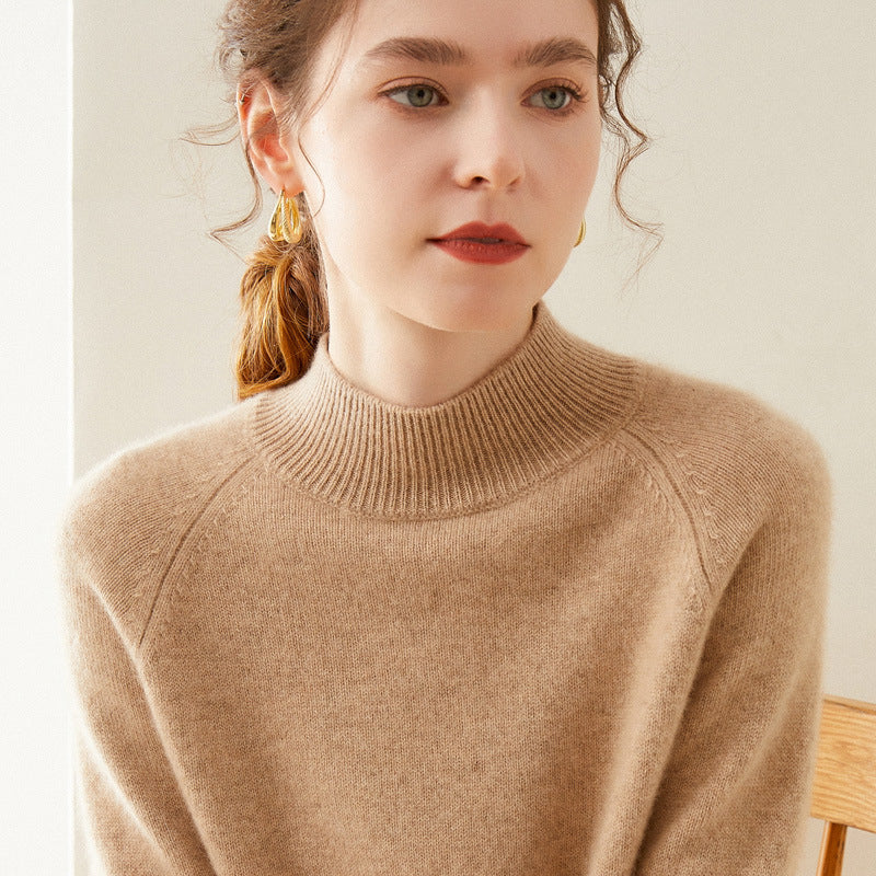 Daria Pure Cashmere Half Turtleneck Sweater