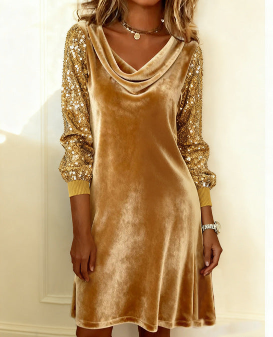 Dana Velvet Sequin Dress