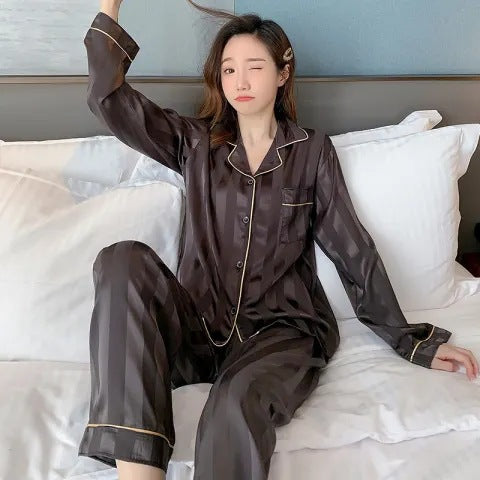 Jacquard Plaid Pajama Set