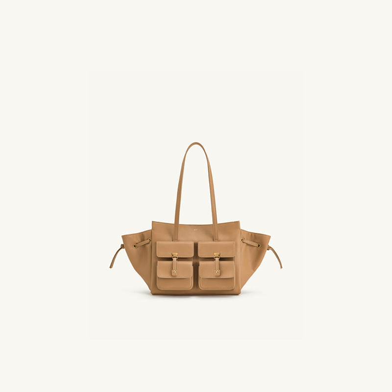 Trendy Leather Shoulder Tote Bag