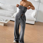 Elegant Sleeveless Two-Piece Set