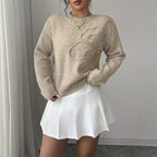 Susanne | Floral Pattern Knitted Sweater