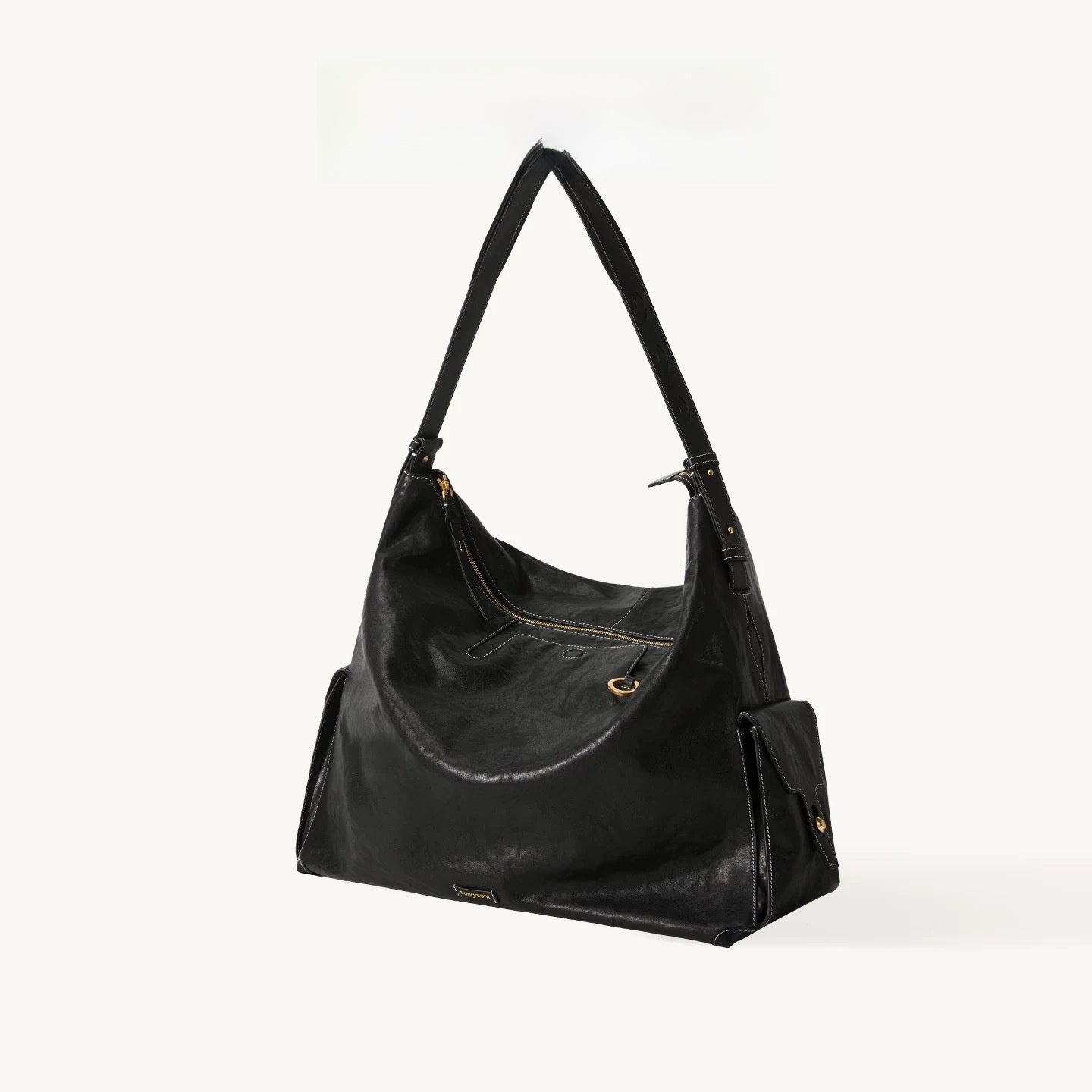 Genuine Leather Crossbody Laptop Hobo Bag