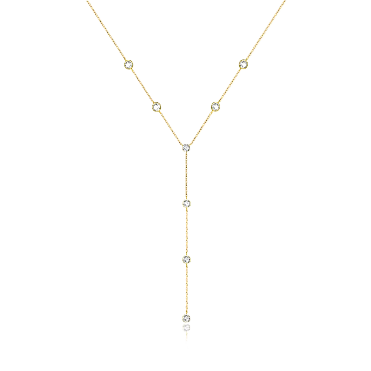Sterling Silver Diamond Tassel Necklace