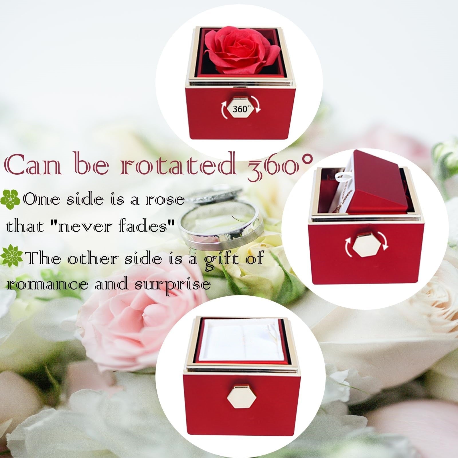 Double Heart Engraved Necklace with Gift Box