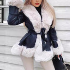 Faux Fur Collar Winter Coat