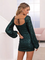 Sara | Sparkling Long Sleeve Party Dress