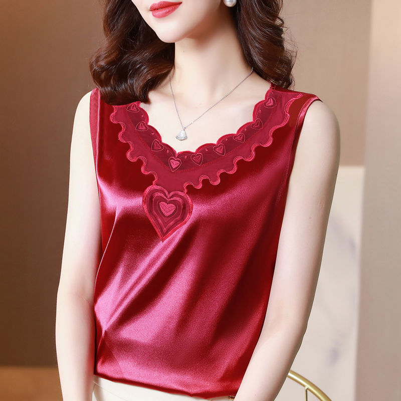 Base Shirt Large Size Sleeveless Top for Suit