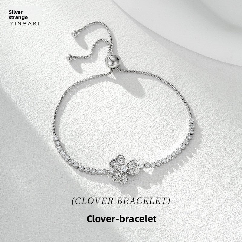 S925 Sterling Silver Diamond Zircon Bracelet