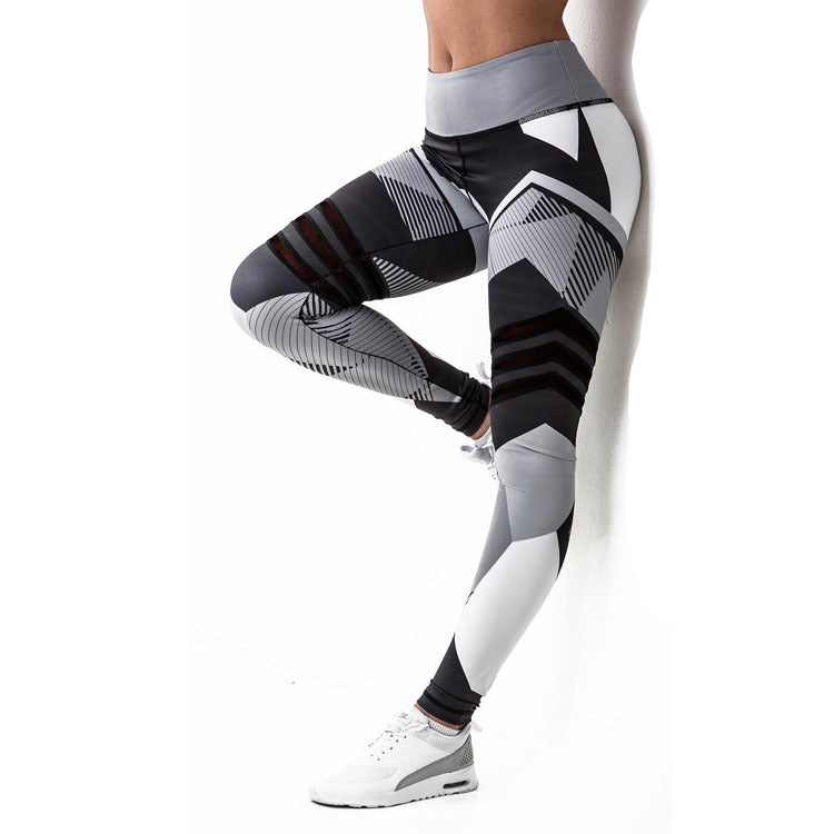 High-Waist Printed Yoga Leggings