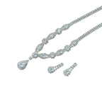 Elegant zircon necklace & earrings