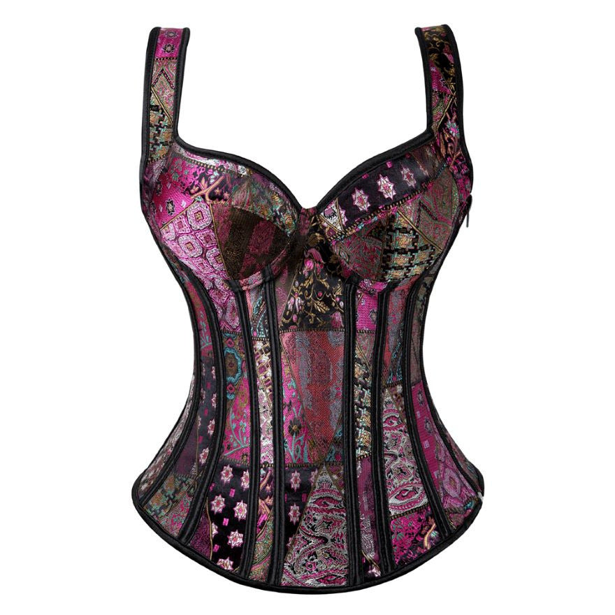 Retro Jacquard Corset
