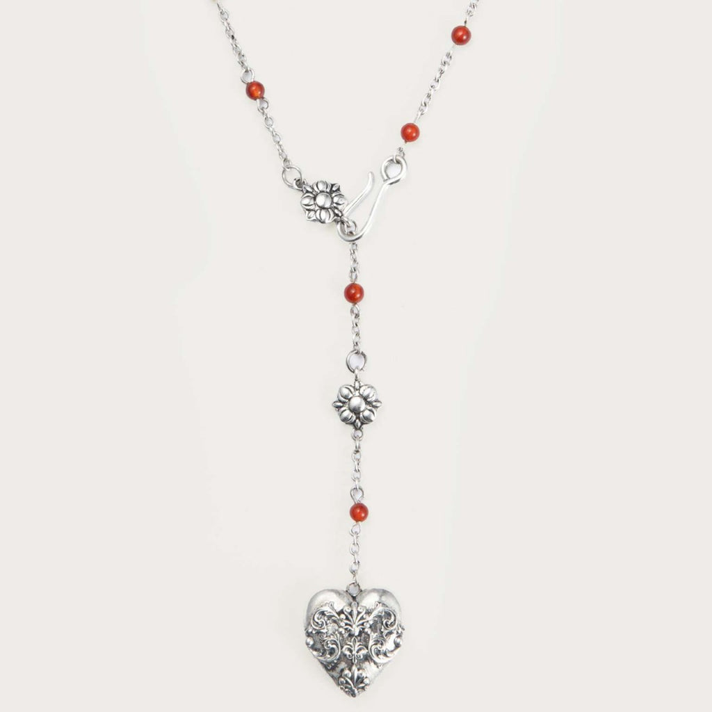 Vintage Heart Pendant with 18K Gold Plating