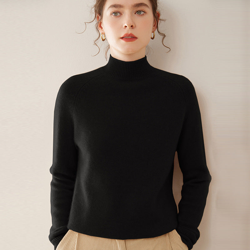 Daria Pure Cashmere Half Turtleneck Sweater