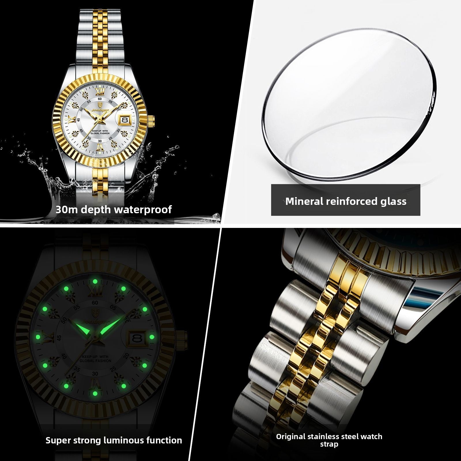 Luminous Dial Women's Watch