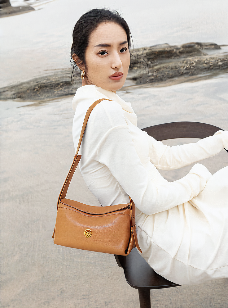 Tanned Cowhide Tote Bag