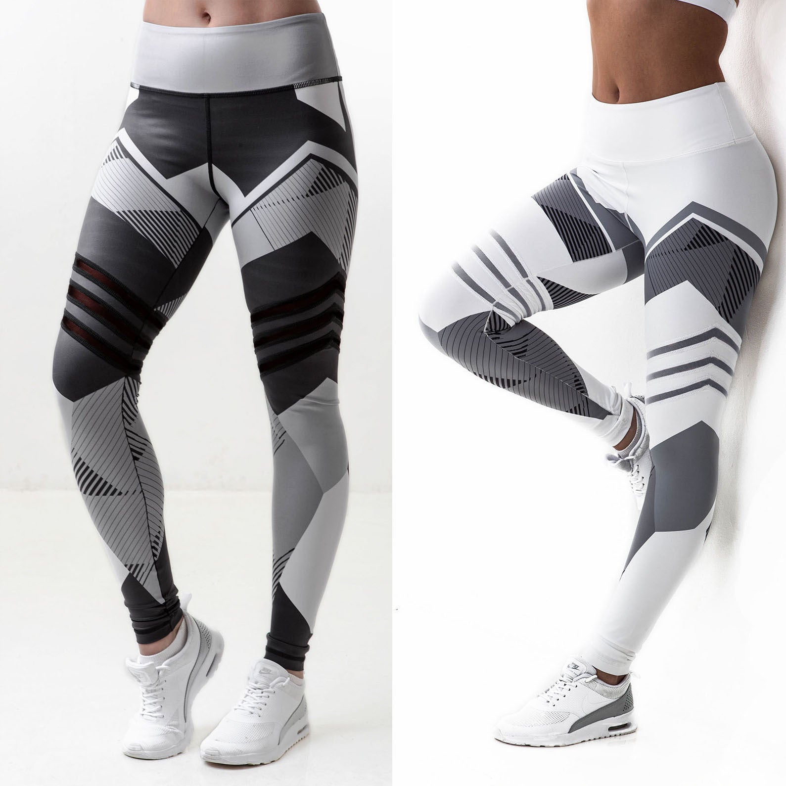 High-Waist Printed Yoga Leggings