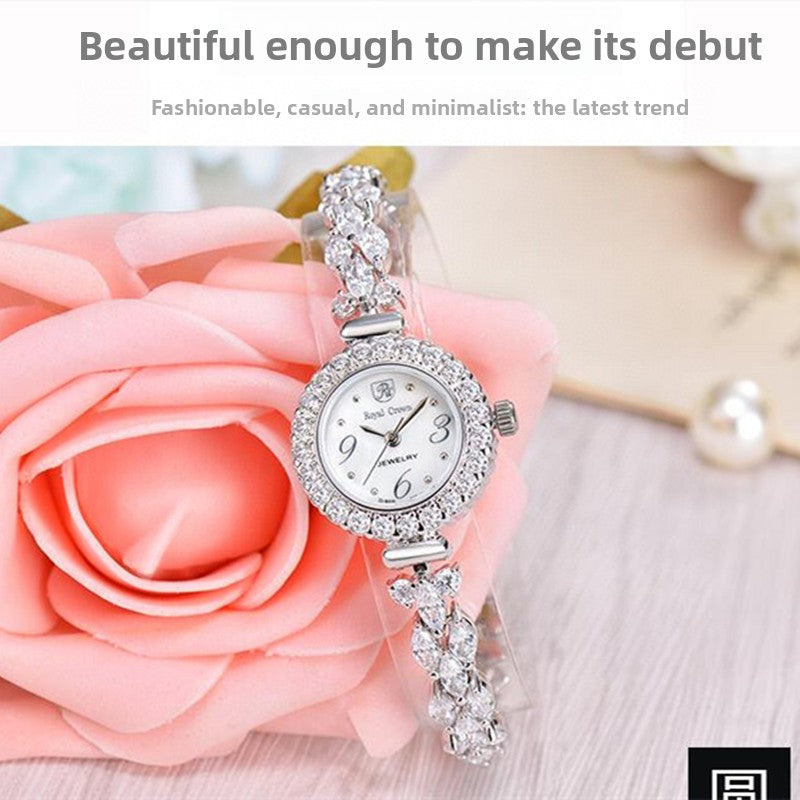 Royal Crown Diamond Bracelet Watch for Women