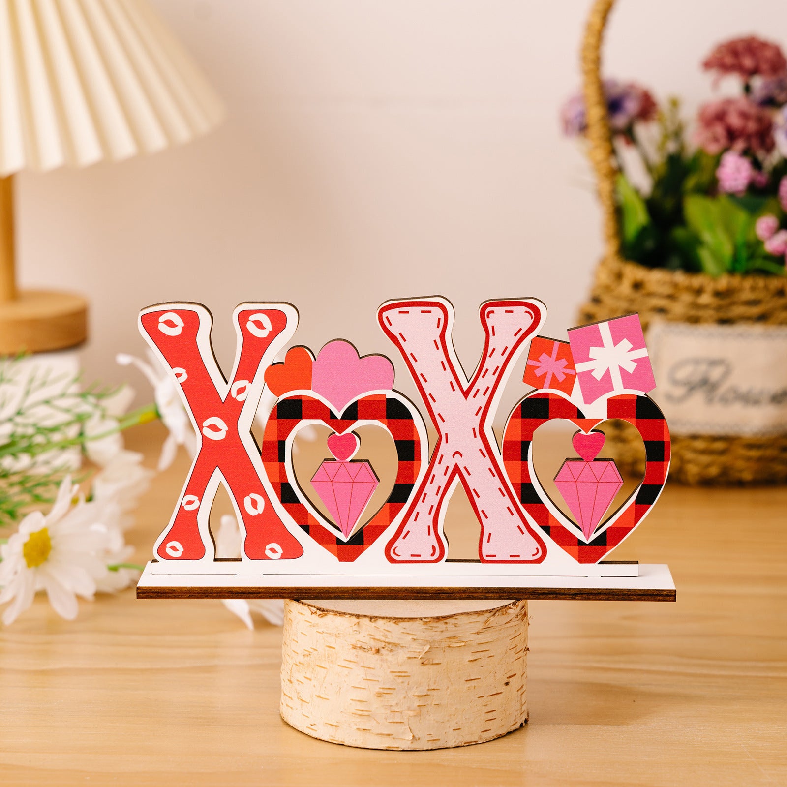 Love letter heart-shaped hollow decorative ornament
