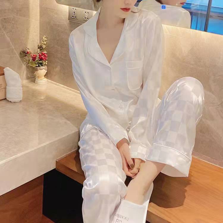 Jacquard Plaid Pajama Set