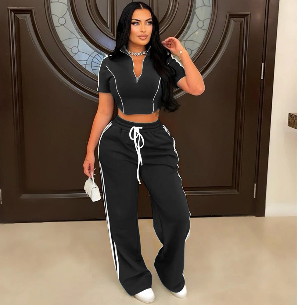 Fashion Casual Fitness Two-piece Set