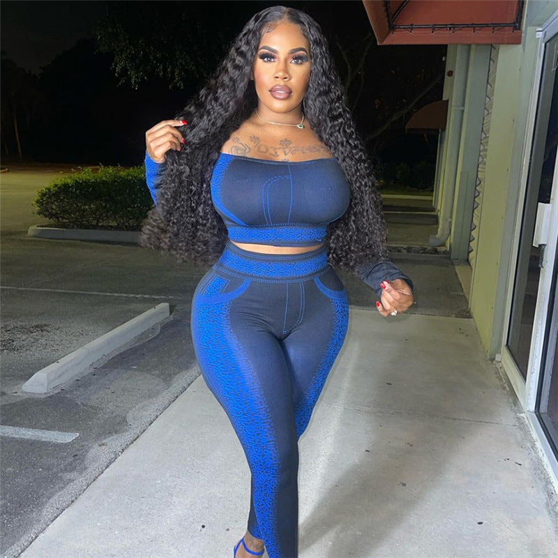 Women's Long-Sleeve Off-Shoulder Top