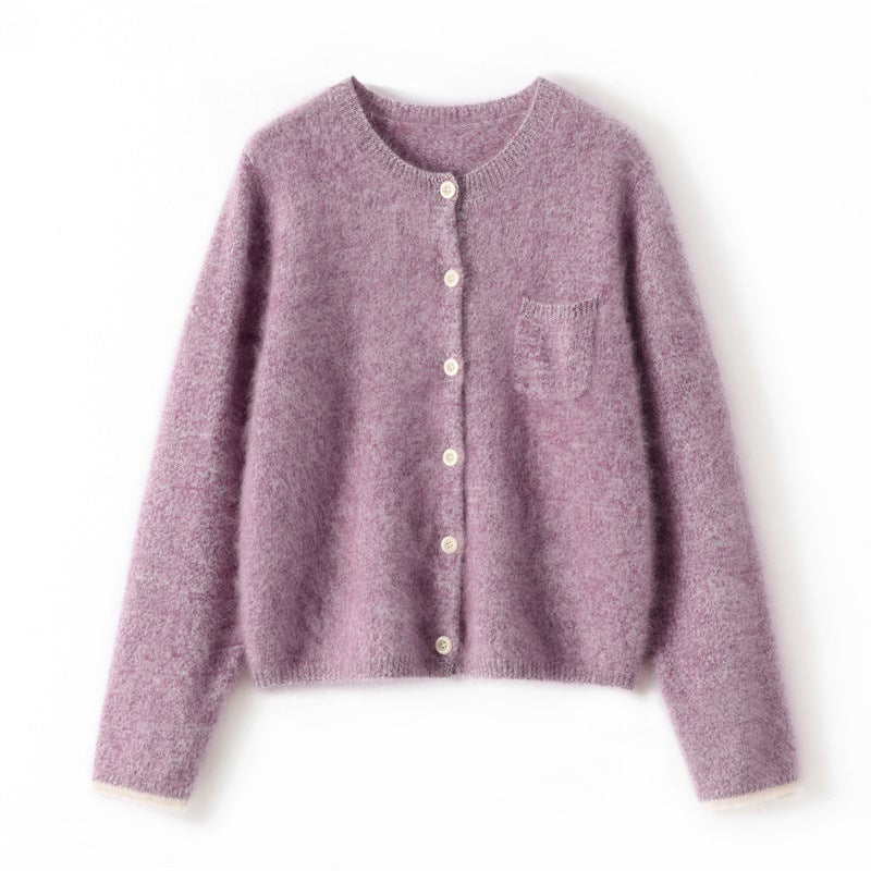 Suki Pure Cashmere Knitted Cardigan Sweater