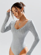 Amanda | V-Neck Bodysuit