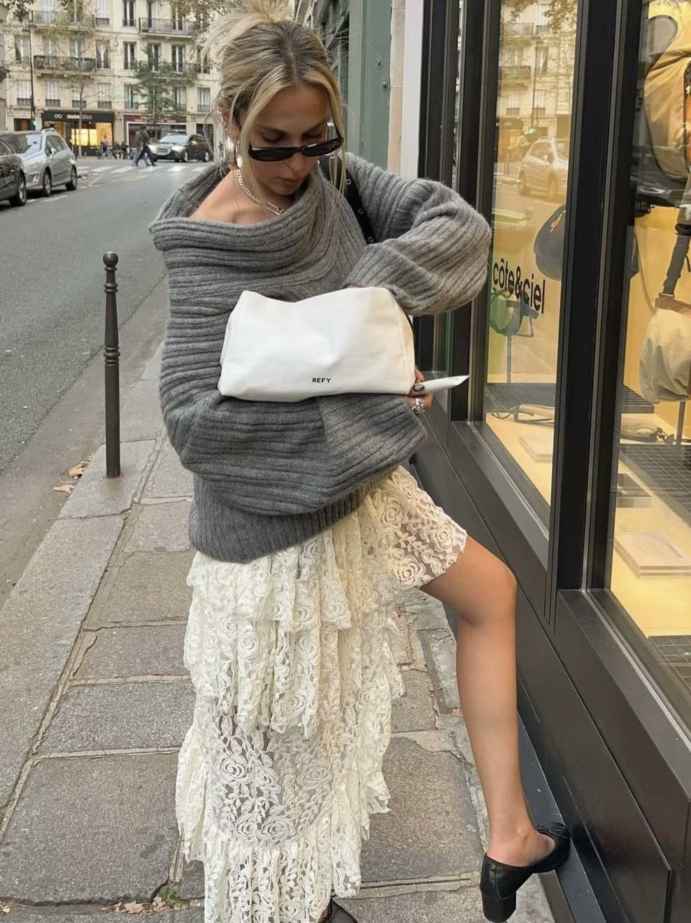 Cecilia One Shoulder Pullover Sweater