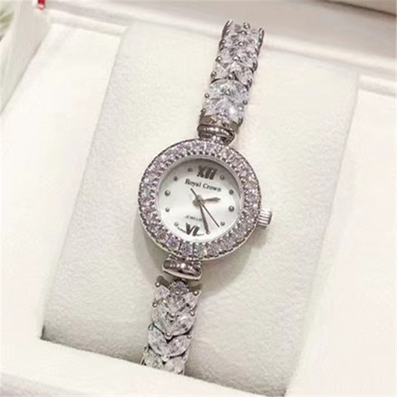 Royal Crown Diamond Bracelet Watch for Women