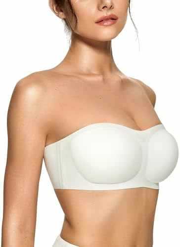 Wireless Strapless Push Up Bandeau Bra
