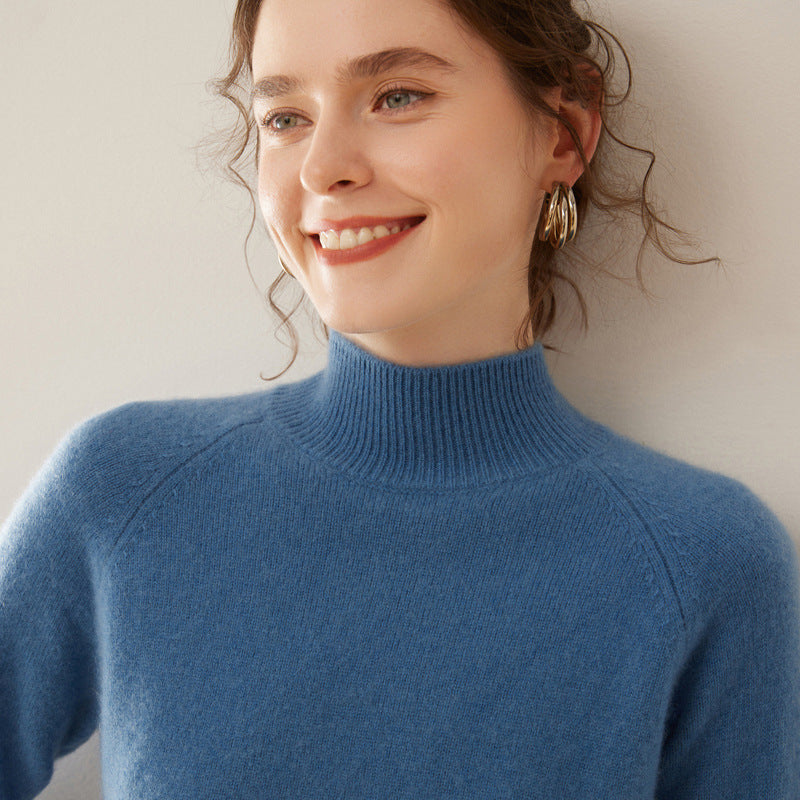 Daria Pure Cashmere Half Turtleneck Sweater