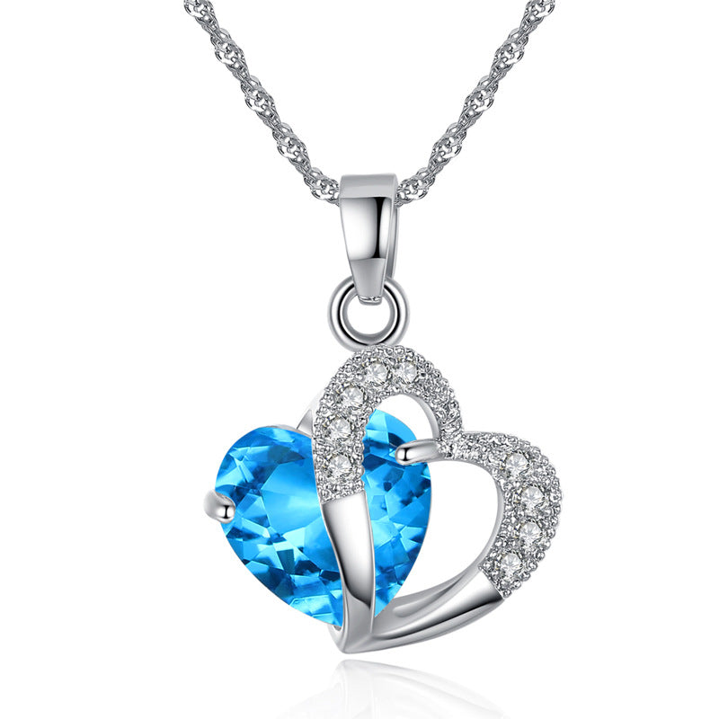 Elegant Crystal Zircon Pendant Necklace for Women